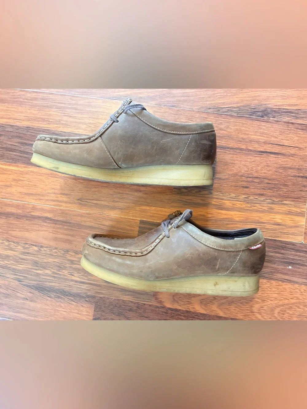 Men's Clark’s Casual Brown Moc Toe Leather Shoes